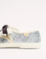 Valentino Bay By Bay Ballerina Sneakers In Glitter Fabric - Image 2
